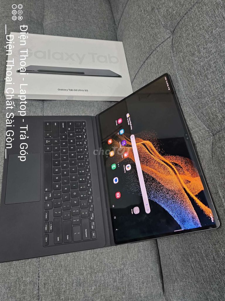 Tab S8 Ultra 5G Xài Sim 💎Kèm Phím Zin Pin Trâu