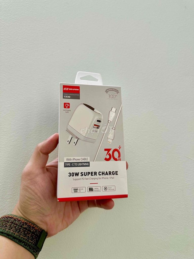 Bộ Sạc Nhanh Drapow PD 30W - Chính Hãng. Mua bán Phụ kiện (Màn hình, Chuột...) tại Thành phố Tây Ninh Tây Ninh được đăng bởi Hùng hình 1