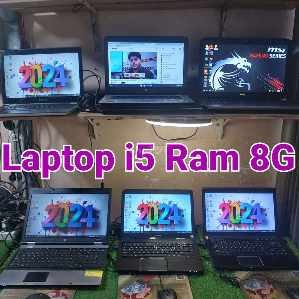 6 Laptop Gaming i5 Ram 8G 6G 4G BH 12/2025