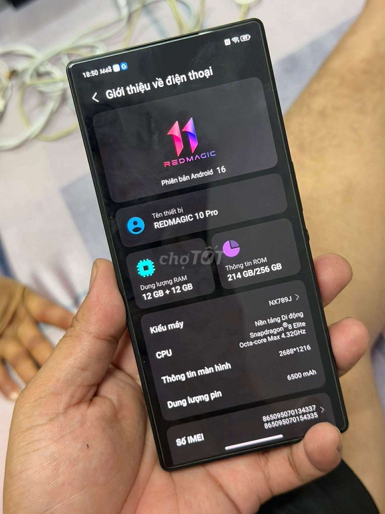 Redmagic 10 Pro 256GB fullbox up rom quốc tế. Mua bán Điện thoại tại Quận Ba Đình Hà Nội được đăng bởi Nguyễn Thanh Sơn hình 1