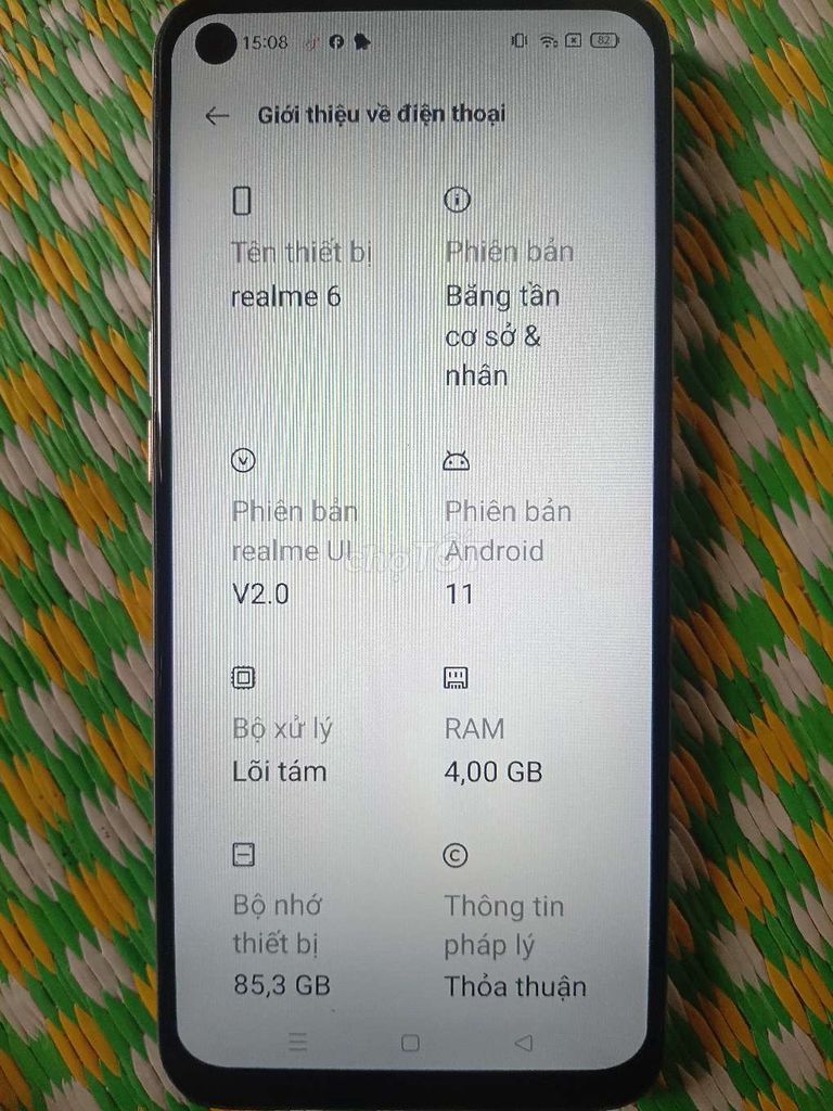 Realme Realme 6 4GB/128GB. Mua bán Điện thoại tại Huyện Bình Xuyên Vĩnh Phúc được đăng bởi Duy Ngọc hình 1