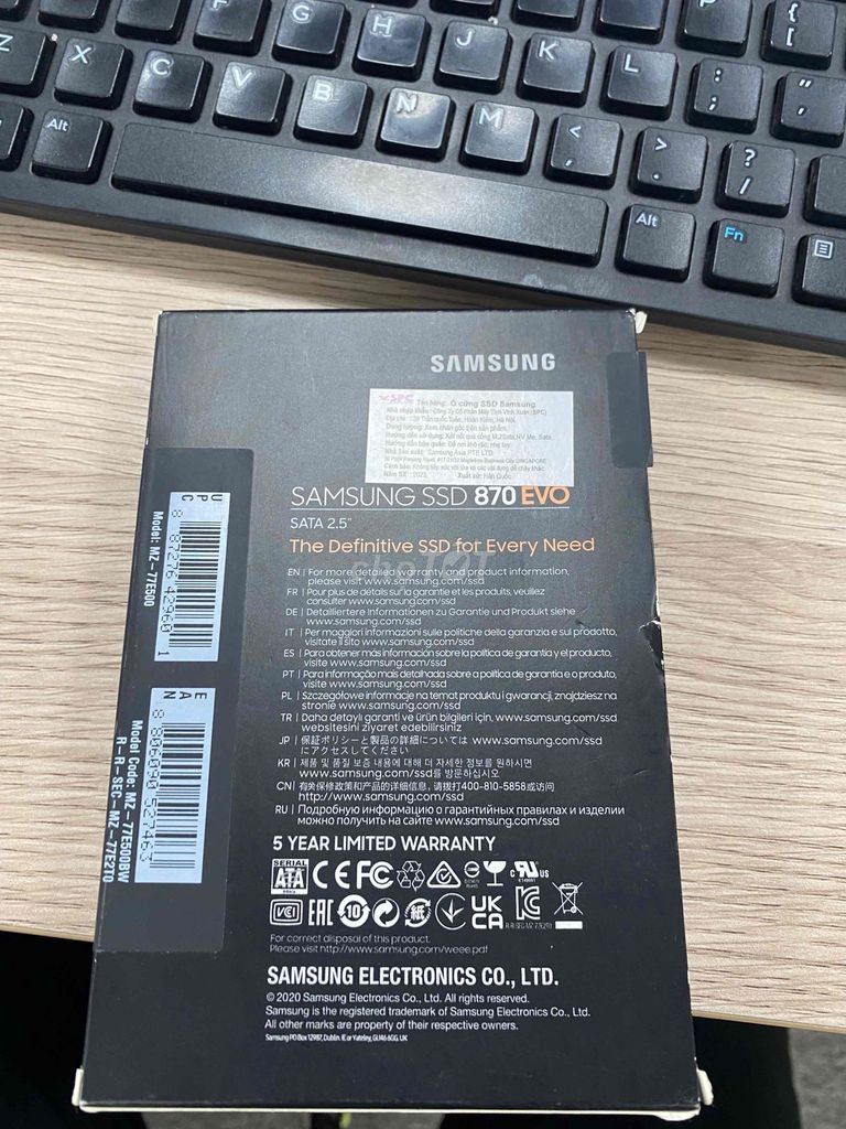 Ổ Ssd sam sung 500gb. Mua bán Linh kiện (RAM, Card...) tại Quận Nam Từ Liêm Hà Nội được đăng bởi Phan Sang hình 1