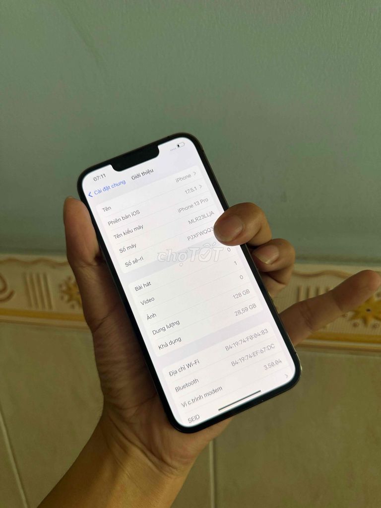 Apple iPhone 13 Pro 128GB Xám. Mua bán Điện thoại tại Quận Bình Tân Tp Hồ Chí Minh được đăng bởi Ken mobile hình 1