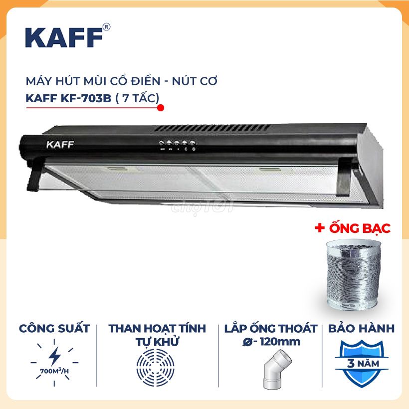 THANH LÝ 30 Máy hút mùi bếp - Hút khói KAFF KF-703