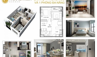 Căn 2PN+ Hà Đô centrosa tầng 28 view thoáng full nội thất