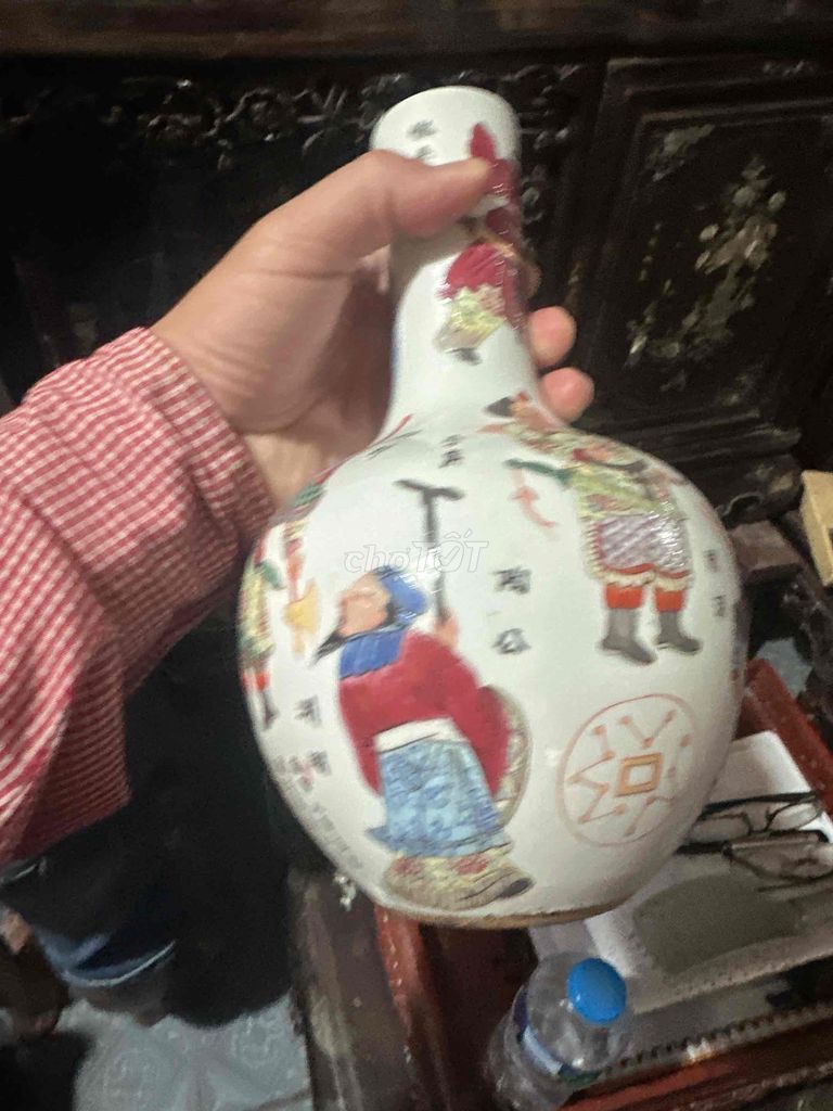 Bình gốm Vô Song Phổ Gốm sứ 22cm. Mua bán Đồ sưu tầm, đồ cổ tại Quận Đống Đa Hà Nội được đăng bởi ba duy hình 1