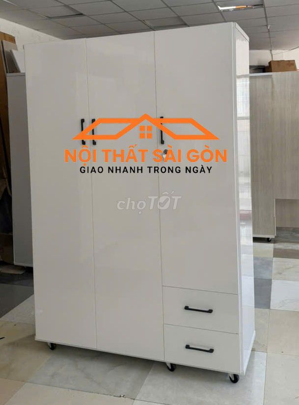 Tủ quần áo Nhựa Đài Loan Trắng 1m8x1m23. Mua bán Tủ, kệ gia đình tại Quận 12 Tp Hồ Chí Minh được đăng bởi Xưởng Tủ Nhựa Sài Gòn hình 1