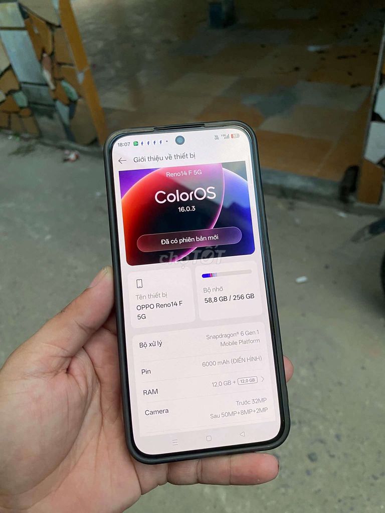 Oppo Reno 14F 5G 256GB Xanh lá. Mua bán Điện thoại tại Quận Liên Chiểu Đà Nẵng được đăng bởi Công Lực hình 1