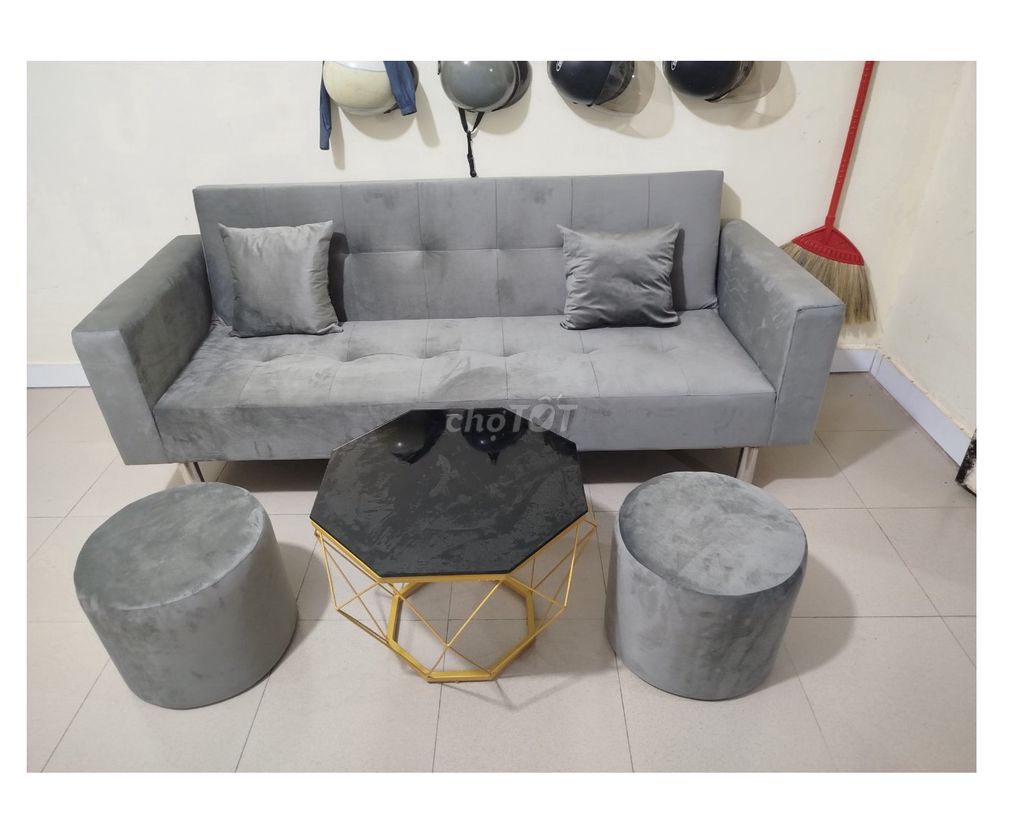 BỘ GHẾ SOFA BED NHIỀU MÀU TÙY CHỌN Ở LONG AN. Mua bán Bàn ghế tại Huyện Cần Đước Long An được đăng bởi Thế Giới Sofa HCM hình 4