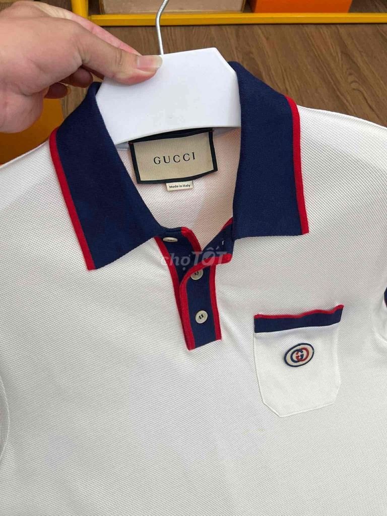 Áo polo Gucci nam Cotton size S. Mua bán Quần áo tại Thành phố Quảng Ngãi Quảng Ngãi được đăng bởi Bạch Văn Nhất hình 1