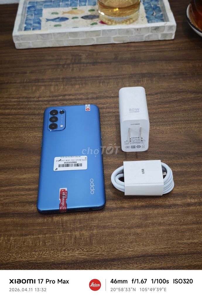 Oppo Reno 5 5G 12/256 Xanh sạc80w vooc có ship COD. Mua bán Điện thoại tại Quận Hoàng Mai Hà Nội được đăng bởi Trần Ngọc Hiếu hình 1