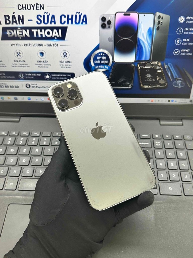 iPhone 12 Pro Max 256GB MÁY ZIN QUỐC TẾ CẬN 99%. Mua bán Điện thoại tại Thành phố Biên Hòa Đồng Nai được đăng bởi DT MOBILE BIÊN HOÀ hình 1