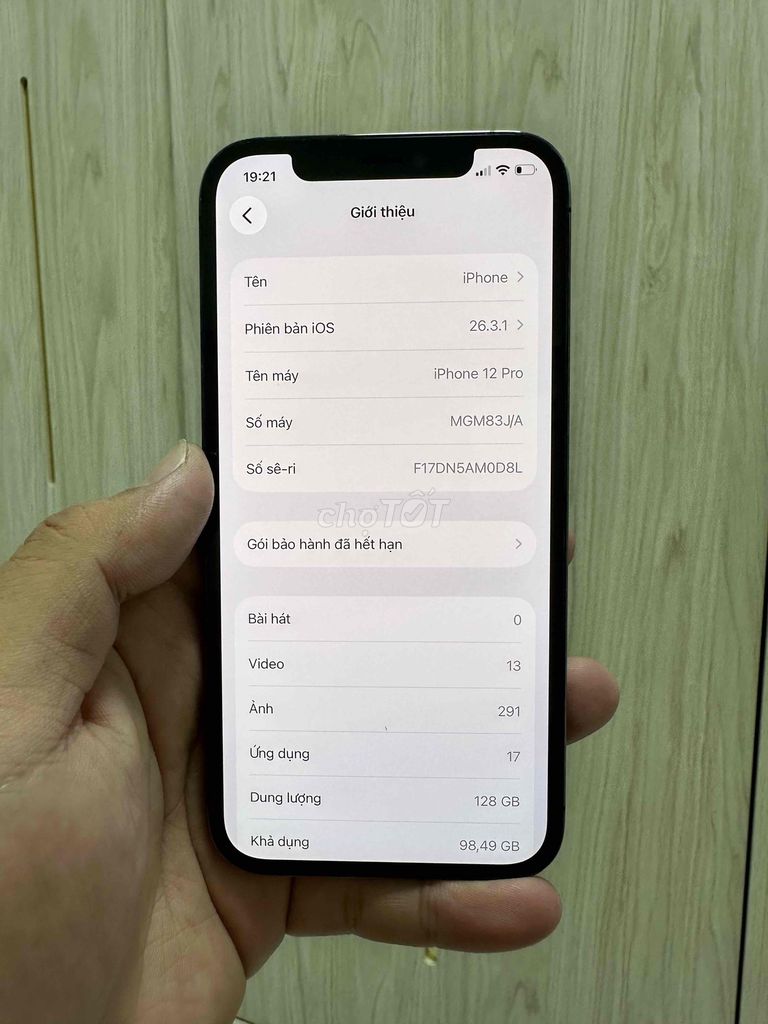 Apple iPhone 12 Pro 128GB Xanh. Mua bán Điện thoại tại Huyện Củ Chi Tp Hồ Chí Minh được đăng bởi Nguyễn Giàu hình 1