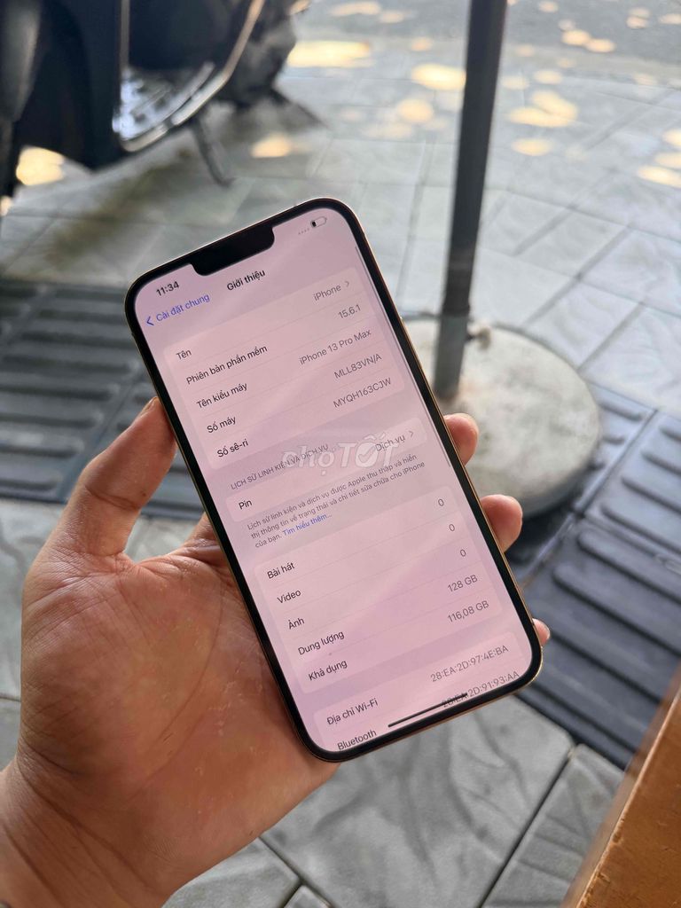 Apple iPhone 13 Pro Max 128GB Vàng 99%. Mua bán Điện thoại tại Quận Ngũ Hành Sơn Đà Nẵng được đăng bởi Nghĩa  hình 1