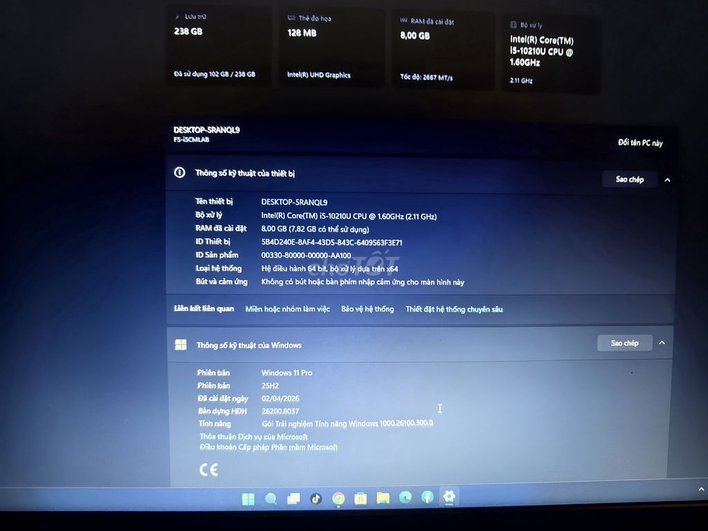 Mouse i5-10210U 8GB/256GB Đen. Mua bán Laptop tại Huyện Hoằng Hóa Thanh Hóa được đăng bởi Dungz Nguyễn hình 1