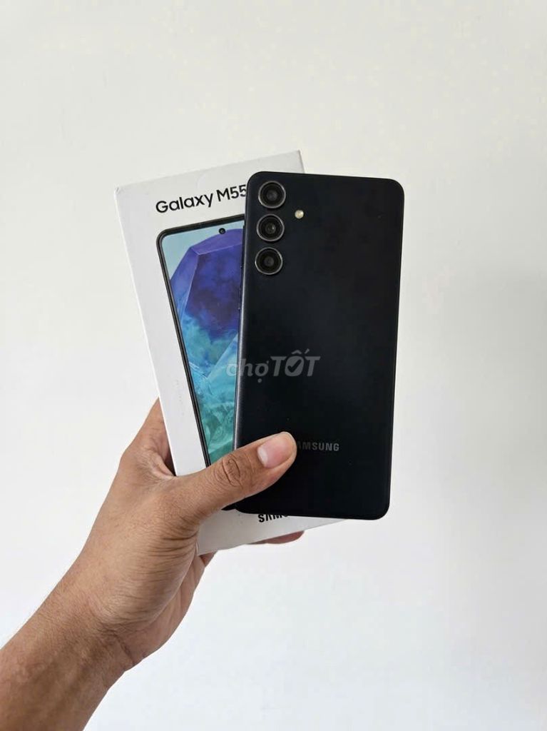 Samsung Galaxy M55 5G Đen. Mua bán Điện thoại tại Huyện Dương Minh Châu Tây Ninh được đăng bởi Thanh Long hình 1