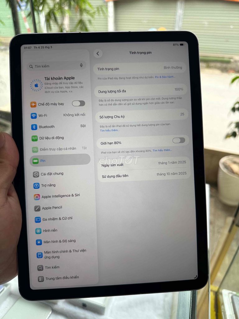 Apple iPad Air 11-inch (M3) 256GB. Mua bán Máy tính bảng tại Huyện Đông Anh Hà Nội được đăng bởi Anh linh hình 1