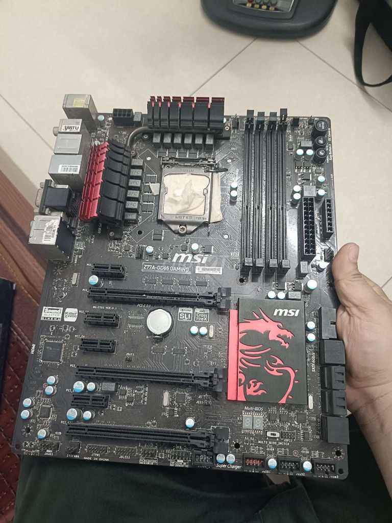 Bo mạch chủ MSI Z77A-GD65 GAMING Đen. Mua bán Linh kiện (RAM, Card...) tại Huyện Thanh Trì Hà Nội được đăng bởi Thanh hình 1