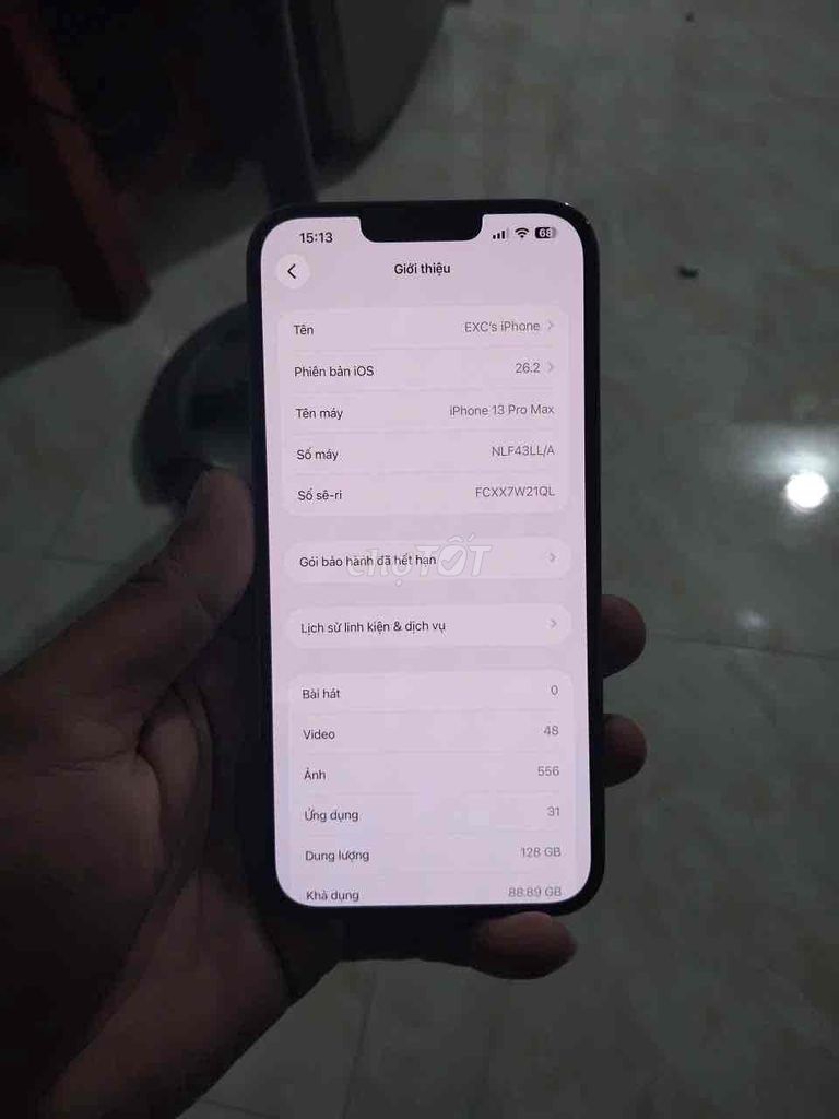 Apple iPhone 13 Pro Max 128GB. Mua bán Điện thoại tại Thành phố Mỹ Tho Tiền Giang được đăng bởi Minh Thành hình 1