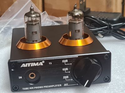 Pre phono tube MM Attima đèn JAN-5654(USA) New