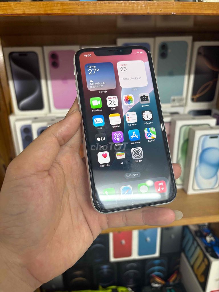 Apple iPhone XR 128GB Bạc Đã dùng. Mua bán Điện thoại tại Thành phố Vũng Tàu Bà Rịa - Vũng Tàu được đăng bởi BINHHYK  hình 1