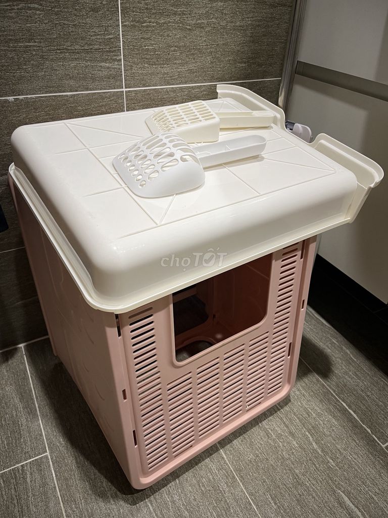Nhà vệ sinh mèo nhựa hồng. Mua bán Phụ kiện, Thức ăn, Dịch vụ tại Thành phố Thủ Đức Tp Hồ Chí Minh được đăng bởi quynh hình 1