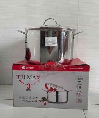 Nồi luộc gà inox 304 5 đáy Elmich size 28. Mua bán Dụng cụ nhà bếp tại Huyện Nhà Bè Tp Hồ Chí Minh được đăng bởi Kim Nguyễn