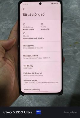 Xiaomi 13 Ultra 16GB 512GB Trắng