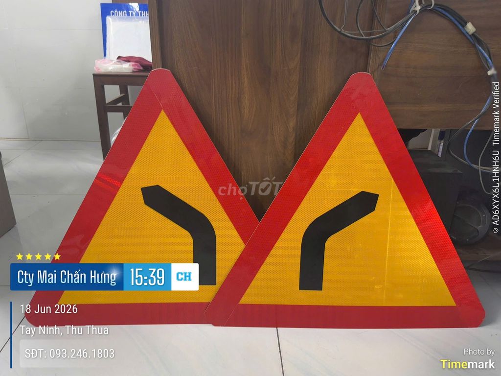 Cung Cấp Biển Báo Chỗ Ngoặt Nguy Hiểm W.201a,b. Dịch vụ tại Huyện Thủ Thừa Long An được đăng bởi Chấn Hưng Company hình 1
