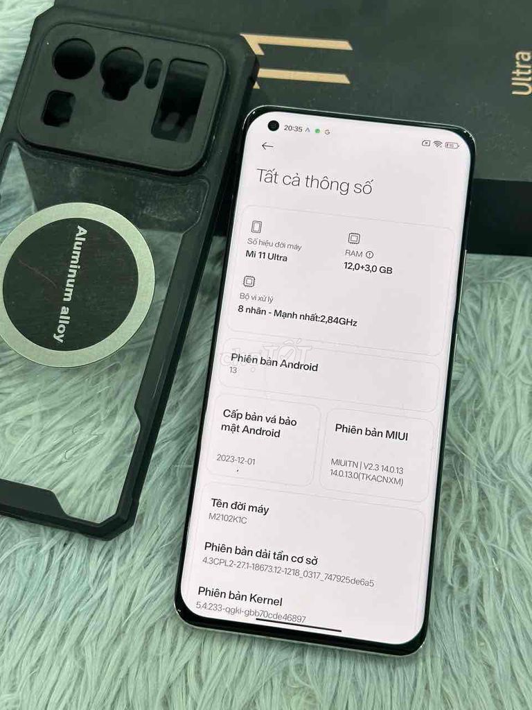 Xiaomi 11 Ultra 8GB 256GB Trắng Like New. Mua bán Điện thoại tại Quận 5 Tp Hồ Chí Minh được đăng bởi Phan Thế Phong  hình 1