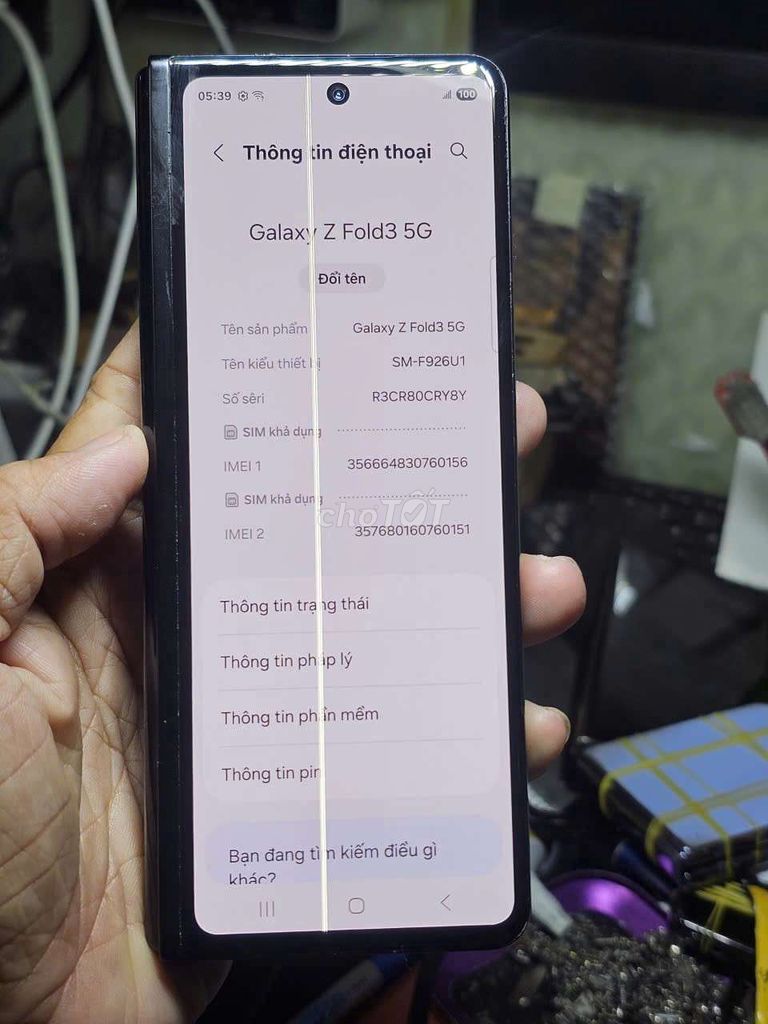 Samsung Galaxy Z Fold3 5G 512GB Đen. Mua bán Điện thoại tại Huyện Hóc Môn Tp Hồ Chí Minh được đăng bởi nghia phan hình 1