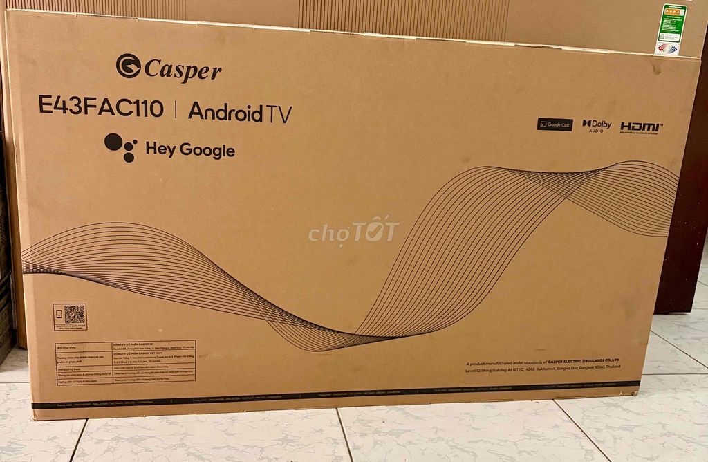 ANDROID TV CASPER 43" Giọng nói.Mới 100%.BH 24TH. Mua bán Tivi, Âm thanh tại Quận Ninh Kiều Cần Thơ được đăng bởi Quốc Cường Computer hình 1