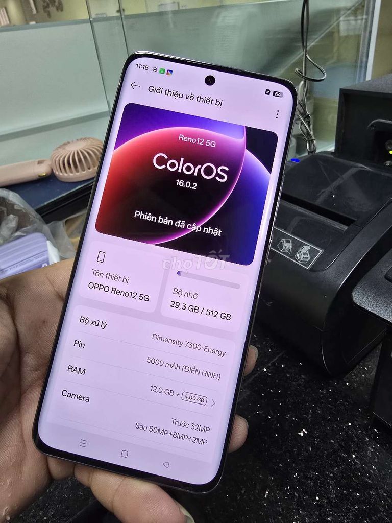 Oppo Reno 12 5G 12GB/512GB Trắng hồng. Mua bán Điện thoại tại Huyện Hóc Môn Tp Hồ Chí Minh được đăng bởi văn bình hình 1