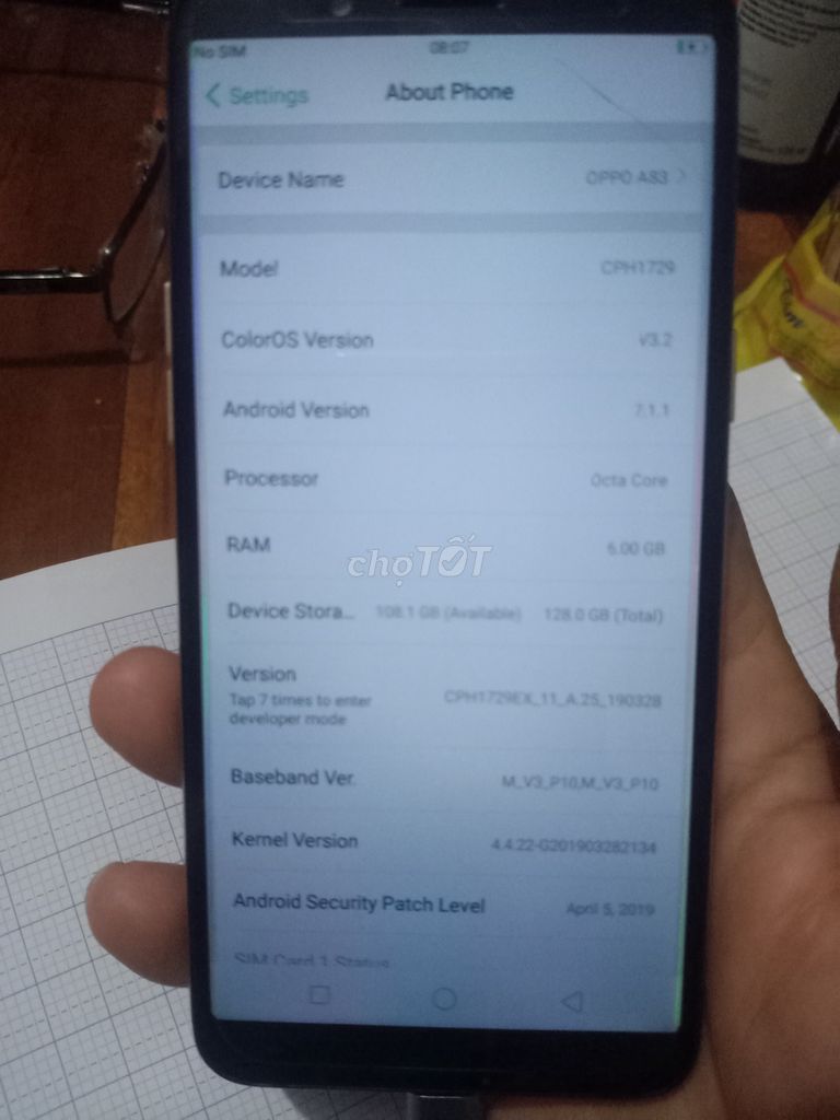 OPPO A83 128GB Vàng đồng. Mua bán Điện thoại tại Huyện Sông Hinh Phú Yên được đăng bởi Toàn Thịnh Phát hình 1