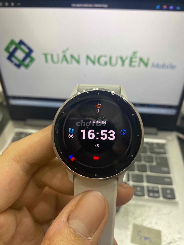 Garmin Venu3 Trắng đá fullbox giá tốt