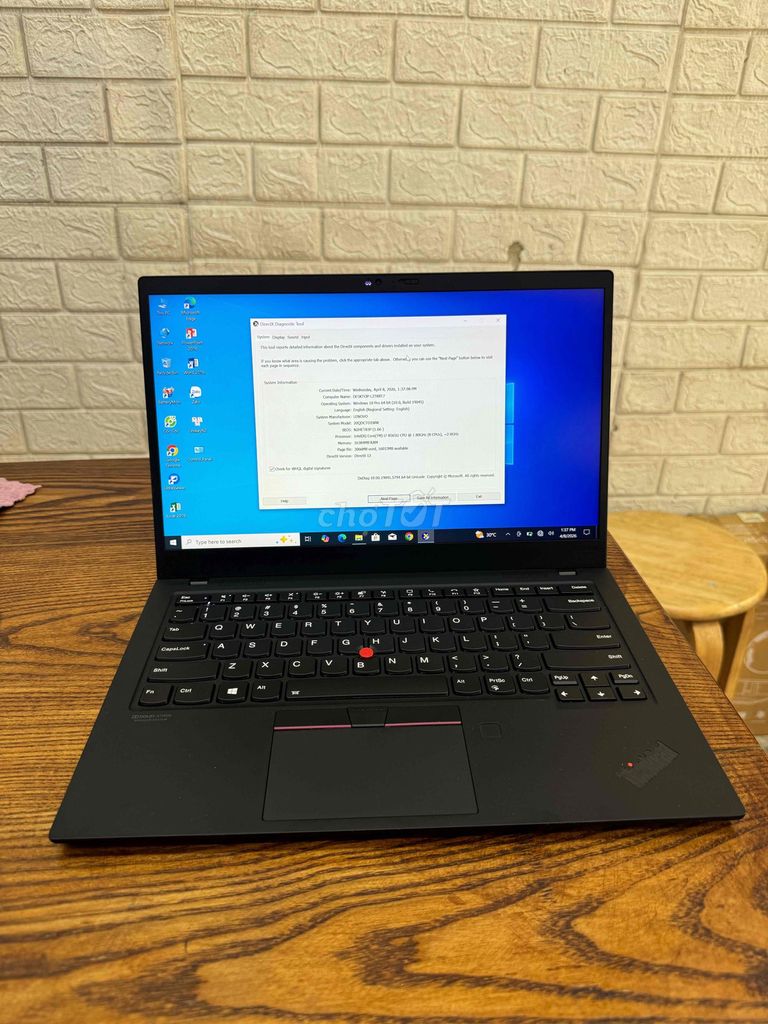 Lenovo Thinkpad X1 Carbon Gen 7. Mua bán Laptop tại Quận Hai Bà Trưng Hà Nội được đăng bởi Đỗ Văn Tuân hình 1
