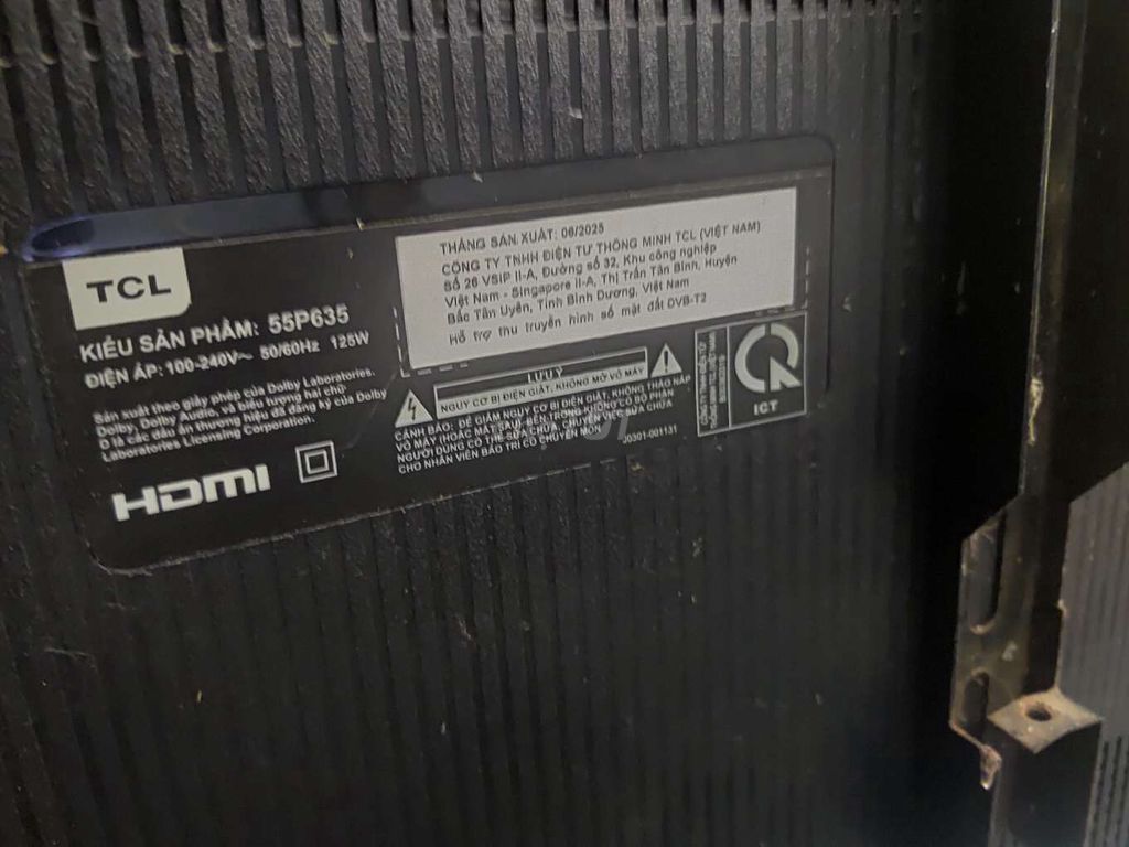 Tivi TCL 55P635 Đen Như mới. Mua bán Tivi, Âm thanh tại Huyện Chơn Thành Bình Phước được đăng bởi Xuân Lam hình 1