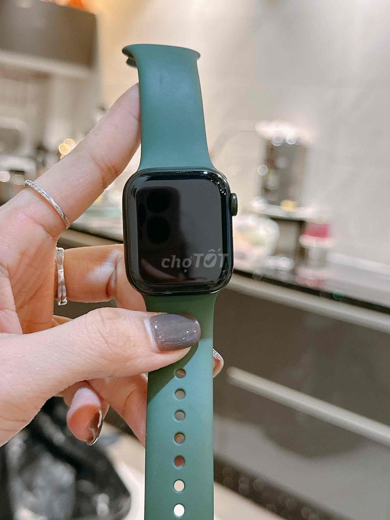 apple watch s7-41mm green ful pk zin pin 95%