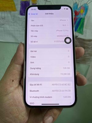 iphone 12 pro nguyên rin áp , pin lâu 84%. Mua bán Điện thoại tại Quận Hải Châu Đà Nẵng được đăng bởi Linh 