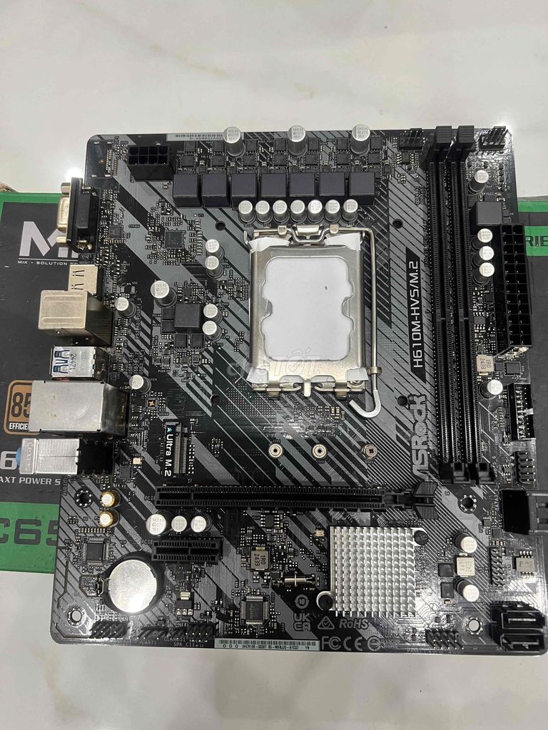 Mainboard ASRock H610M-HVS/M.2 LGA1700 Đen. Mua bán Linh kiện (RAM, Card...) tại Thành phố Thủ Dầu Một Bình Dương được đăng bởi Tâm hình 1