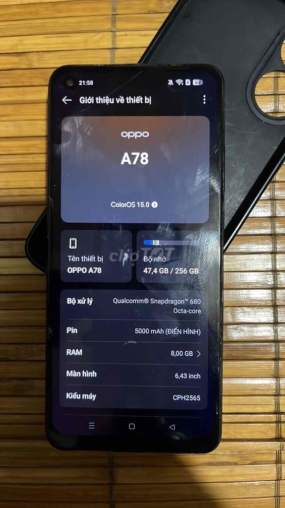 Oppo A78 8GB/256GB Đen. Mua bán Điện thoại tại Thành phố Thủ Đức Tp Hồ Chí Minh được đăng bởi Nguyễn Duy Đạo hình 1