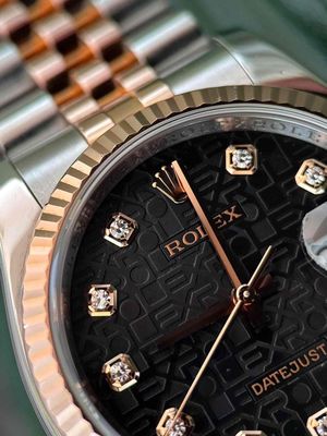 Rolex116231 vitính đen RoseGold/Steel 36mm Fullset