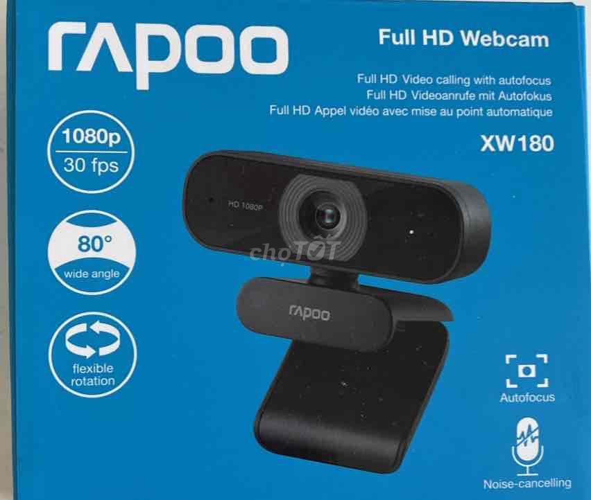 webcam Rapoo XW180 new 99,999999%