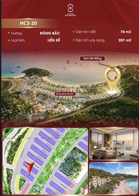 Bán căn Vinhome Hải Vân Bây phân khu Đảo Ngọc rẻ nhất chỉ 7,83ty/căn