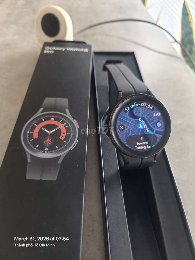 Samsung Galaxy Watch5 Pro Đen. Mua bán Thiết bị đeo thông minh tại Quận 4 Tp Hồ Chí Minh được đăng bởi Đan hình 1