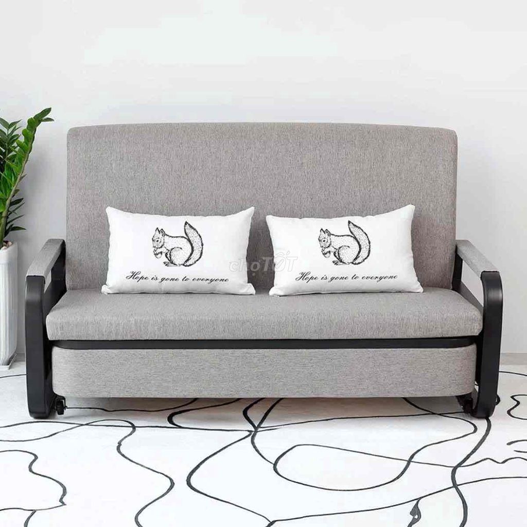 Sofa giường Vải Xám 1m5 Mới. Mua bán Giường, chăn ga gối nệm tại Huyện Hóc Môn Tp Hồ Chí Minh được đăng bởi Nhân hình 1
