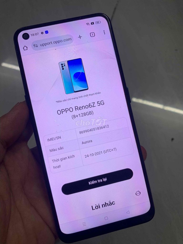 Oppo Reno 6Z 5G 8/128GB Màn Linh kiện Xài Ok 2sim. Mua bán Điện thoại tại Quận 8 Tp Hồ Chí Minh được đăng bởi điện thoại giá rẻ  hình 1