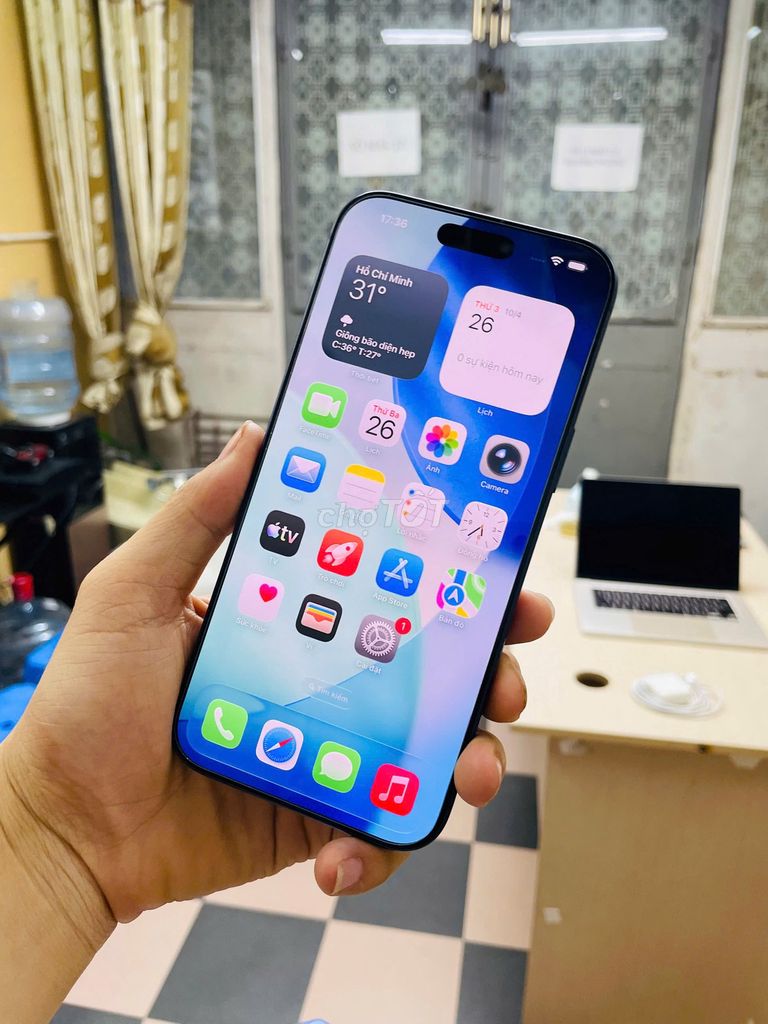 iPhone 17 Pro Max 512GB Xanh PIN 100% . Mua bán Điện thoại tại Quận Đống Đa Hà Nội được đăng bởi NHẬT LỆ CAMERA hình 1