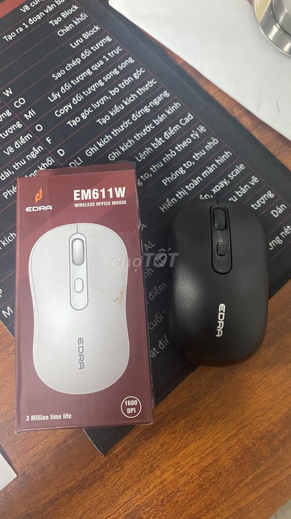 Chuột EDRA EM611W Đen. Mua bán Phụ kiện (Màn hình, Chuột...) tại Huyện Phù Ninh Phú Thọ được đăng bởi dinhpt hình 1
