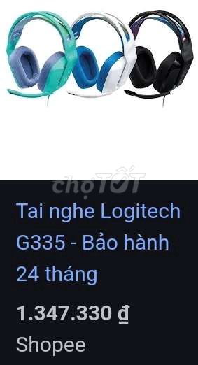 tai game Logitech G335 phụ kiện cho game thủ pc